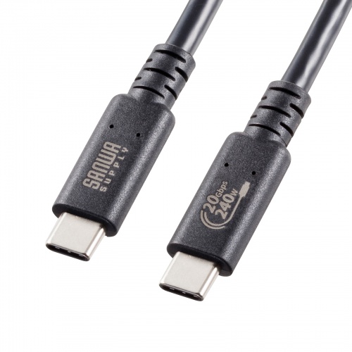 KU-20GCCPE10。映像出力対応USB-Cケーブルの両端
